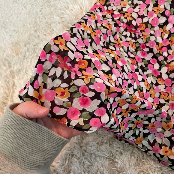 New floral Oscar de la renta babydoll dress - Picture 3 of 4